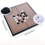 Jeu de stratégie portable avec pièces magnétiques - Idéal pour les voyages, les fêtes, la famille et les amis - Matériau en plastique durable - Cadeau d'anniversaire idéal