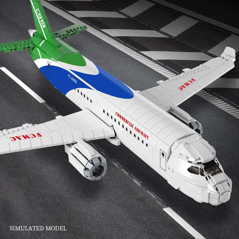 Ensemble de construction d'avion passager 1601 pièces - Cadeaux de Noël, Assemblage de Petites Particules \u002F Présent d'anniversaire de Noël, Décoration Maison Très Difficile