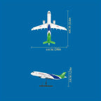 Ensemble de construction d'avion passager 1601 pièces - Cadeaux de Noël, Assemblage de Petites Particules \u002F Présent d'anniversaire de Noël, Décoration Maison Très Difficile