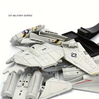 Modèle de Chasseur F-14 - Modèle d'Avion Détailé avec Support, Idéal pour les Passionnés Militaires & Cadeau Parfait, Kit de Construction Avion Militaire | Modèle Réaliste d'Aéronef | Kit de Modélisme Aérien