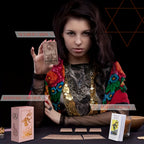 Cartes de Tarot Dorées Rose de Luxe, Jeu de 78 pièces avec Guide - Matériau PET Étanche et Résistant aux Rides, Taille Standard (4.72x2.76 pouces) - Parfait pour Débutants et Experts, Feuille Dorée, Jeu de Cartes de Tarot