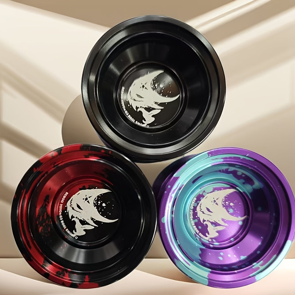 1pc BEBOOYOYO A3 Dieu du Mal Barre Yo-Yo en Alliage Violet pour Garçons - Jouet Haute Performance avec Accessoires, Couleurs Mixtes\u002FViolet\u002FBleu, Conception en Alliage d'Aluminium Durable pour des Tours Fluides et un Jeu Amusant