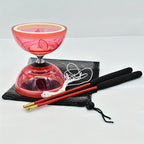 Diabolo à Grand Roulement Cloche Feuille à Deux Têtes Tir de Guerre Yo-Yo Équipement Traditionnel Chinois pour Jonglerie Populaire