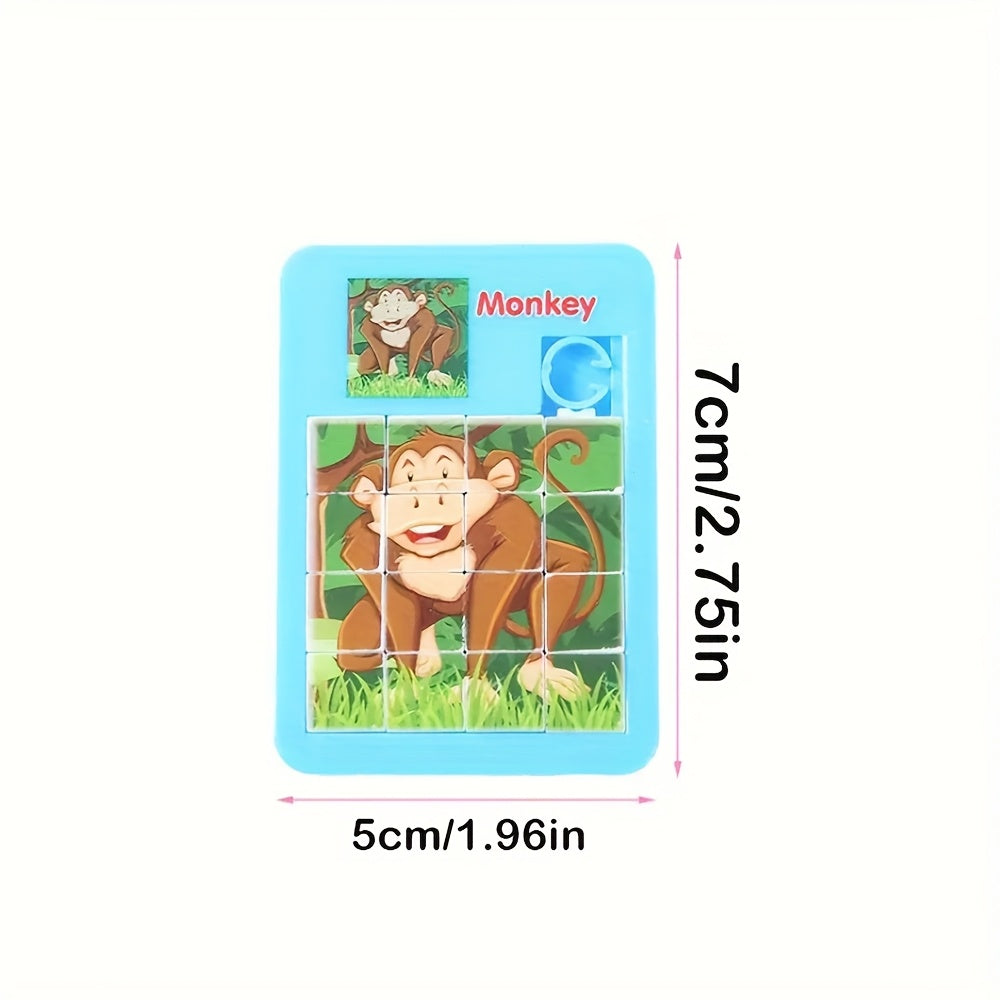 10pcs Ensemble de puzzle à animaux de dessin animé, jouets éducatifs en plastique pour enfants, idéal pour les cadeaux de fête d'anniversaire, les récompenses de classe, les cadeaux de Noël, le plaisir de jeu en famille - Des conceptions assorties
