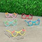 10pcs Mini Poupées Lunettes de Couleur Variée Modèles de Lunettes Parfaites Pour La Maison de Poupée La Maison de Fée La Décoration de Poupée Les Cadeaux de Vacances Pas Besoin D'électricité