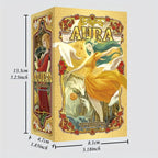Tarot AURA Édition Nacrée, 78 Cartes Taille Standard, Papier de Couleurs Mélangées, Jeu de Cartes de Divination pour Fête, Halloween, Noël, Cadeau de Thanksgiving