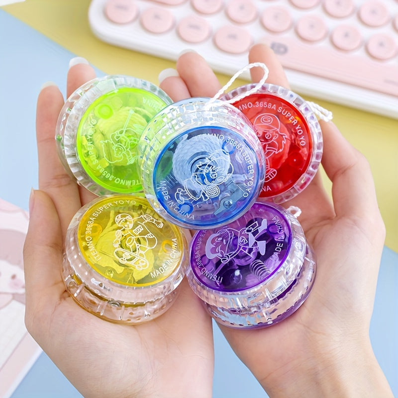 Yo yo lumineux LED, jouet pour jeunes, le cadeau parfait pour les jeunes, Halloween, Pâques, Thanksgiving, Noël, anniversaires, Nouvel An et autres fêtes, avec des couleurs aléatoires
