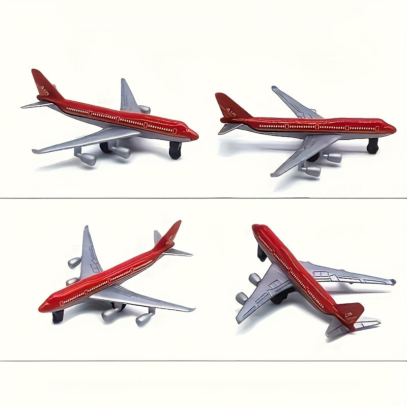 Ensemble de Modèles d'Avions de Combat et Passagers en Alliage Coulé sous Pression - Jouet Collectionnable en Métal et Plastique pour Décoration Maison, Idéal pour Noël, Pâques et Cadeaux d'Anniversaire