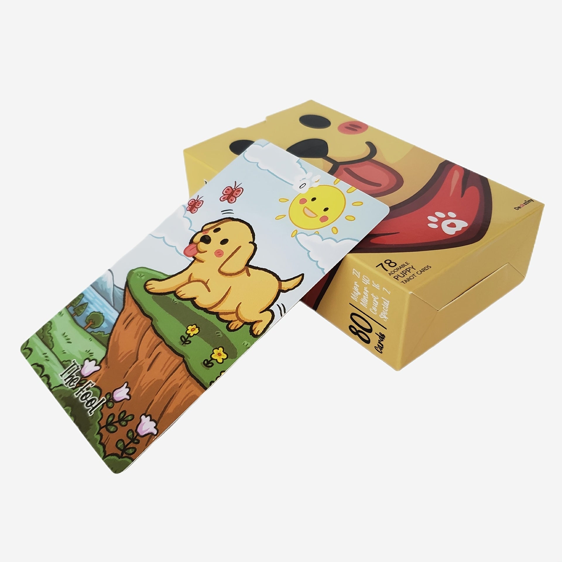 Jeux de société, cartes de tarot Labradorables avec un design de chien mignon, un jeu de 78 cartes Oracle Visions Divination Edition, jeux de société, cadeaux de Noël, cadeaux de nouvel an, jouets.