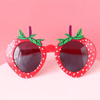 1 Lunettes en Forme de Fraise Uniques, Mignonnes et Amusantes - Indispensables pour l'Été, Parfaites pour la Plage, Anniversaires, Rencontres entre Amis, Accessoires Photo