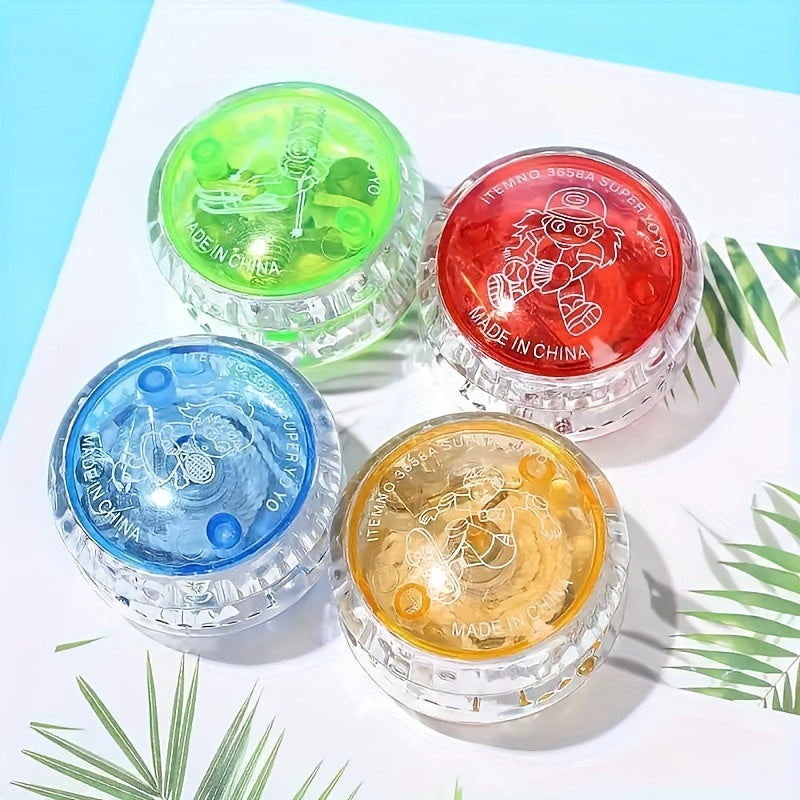 4pcs\u002F7pcs Yo-Yos Phosphorescents - Parfaits pour Halloween, Noël & Fêtes d'Anniversaire des Jeunes - Couleurs Assorties
