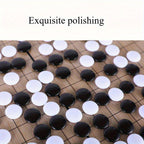 Jeu de Société Go Magnétique Pliable - Plateau Stratégique Portable avec Pièces Magnétiques Noires et Blanches en Matériau Plastique Durable - Idéal pour les Voyages, Soirées Familiales Amusantes - Cadeau d'Anniversaire Parfait