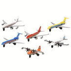 Ensemble de Modèles d'Avions de Combat et Passagers en Alliage Coulé sous Pression - Jouet Collectionnable en Métal et Plastique pour Décoration Maison, Idéal pour Noël, Pâques et Cadeaux d'Anniversaire