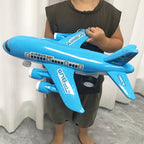 1pc Grand modèle d'avion jouet à assembler pour enfants - Réplique d'avion volant par inertie, auto-assemblage, cadeau idéal pour Noël et le Nouvel An pour les garçons et les filles, construction en plastique durable, non électrique.