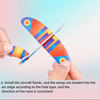 30pcs Mini Avions Planeurs en Mousse, Jouets de Puzzle DIY à Lancer à la Main, Cadeaux de Fête de Modèle d'Aviation, Cadeaux de Pâques - Couleurs Mélangées, Jouet Avion