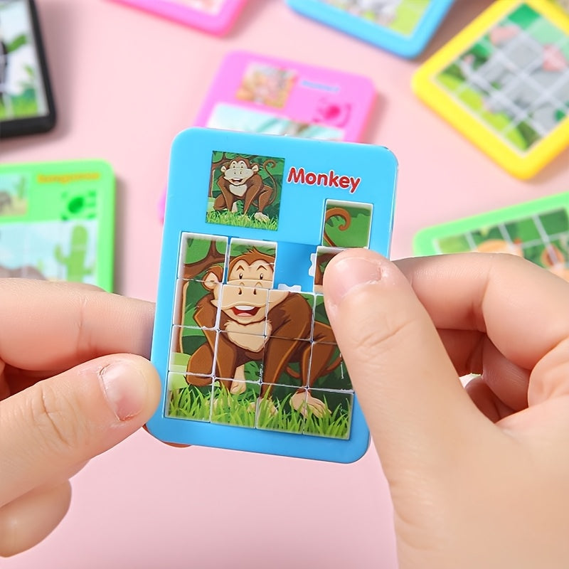 20 Puzzles Éducatifs en Plastique - Animaux Mignons et Cartoon - Cadeaux d'Anniversaire, Récompenses de Classe, Fêtes et Carnavals
