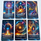 Cartes Oracle du Contrat de l'Âme, Cartes de Messages Spirituels, Cartes de Tarot de l'Âme, Cartes d'Information Mystérieuses, Divination, 4.72x2.76 pouces, 56-Cartes - Matériau en Carton