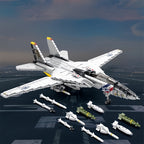 1600+ pièces Blocs de Construction Grand Avion Chasseur, Modèle 3D à Assembler, Jouet Empilable en ABS Haut de Gamme, Cadeau Idéal pour Noël\u002FHalloween\u002FAnniversaire