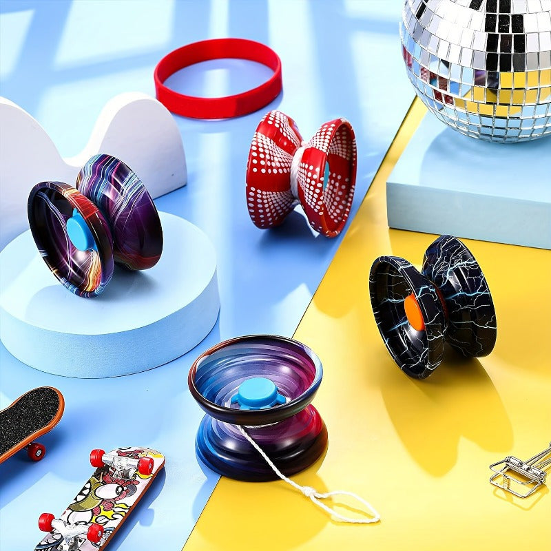 1pc\u002F2pièces Yo-yo en métal de haute vitesse avec sangle amovible - Durabilité et performance éblouissante pour les débutants - Disponible en plusieurs couleurs