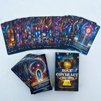 Cartes Oracle du Contrat de l'Âme, Cartes de Messages Spirituels, Cartes de Tarot de l'Âme, Cartes d'Information Mystérieuses, Divination, 4.72x2.76 pouces, 56-Cartes - Matériau en Carton