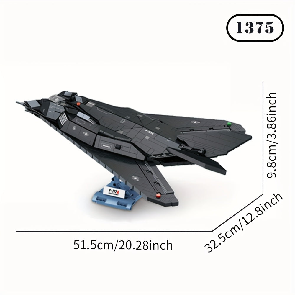Le jeu de blocs de construction d'avions 1375pcs est fabriqué en plastique ABS, ce qui en fait un cadeau idéal pour Halloween, Thanksgiving et Noël.