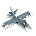 Modèle d'avion en métal à assembler - Matériau métallique résistant à la rouille, robuste et durable - Pour enfants de 6 à 14 ans - Idéal pour Noël, Saint-Valentin, Pâques, Nouvel An chinois et anniversaires