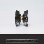 1pc X2 Yoyo Ball noir et or - Qualité professionnelle, sommeil longue durée, alliage d'aluminium, idéal pour le jeu compétitif et les cadeaux, Yoyo de jeu compétitif | Design élégant | Impression haute qualité, Jeu de société Yoyo