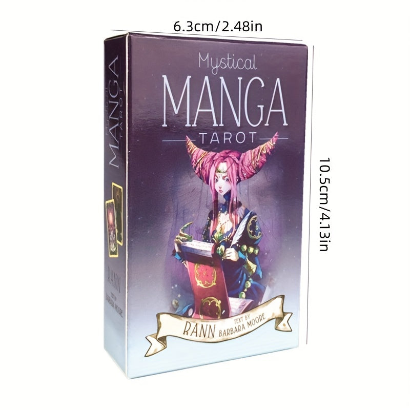 Cartes de tarot manga mystique, cartes de tarot, jeu de tarot, jouet révélateur de fortune, cadeau de jeu