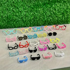 10pcs Mini Poupées Lunettes de Couleur Variée Modèles de Lunettes Parfaites Pour La Maison de Poupée La Maison de Fée La Décoration de Poupée Les Cadeaux de Vacances Pas Besoin D'électricité