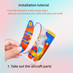 30pcs Mini Avions Planeurs en Mousse, Jouets de Puzzle DIY à Lancer à la Main, Cadeaux de Fête de Modèle d'Aviation, Cadeaux de Pâques - Couleurs Mélangées, Jouet Avion