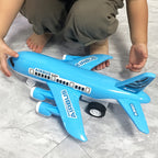 1pc Grand modèle d'avion jouet à assembler pour enfants - Réplique d'avion volant par inertie, auto-assemblage, cadeau idéal pour Noël et le Nouvel An pour les garçons et les filles, construction en plastique durable, non électrique.